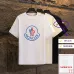 1Moncler T-shirts for men Black/White Weight 300g 100% cotton #A53012