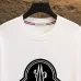 6Moncler T-shirts for men Black/White Weight 300g 100% cotton #A53014
