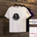 1Moncler T-shirts for men Black/White Weight 300g 100% cotton #A53014