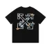 6OFF WHITE T-Shirts for MEN Black/White #A52327