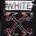 4OFF WHITE T-Shirts for MEN Letter logo print 260g Black/White #A53803