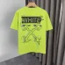 6OFF WHITE T-Shirts for MEN Letter logo print 260g Black/White #A53803