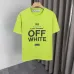 7OFF WHITE T-Shirts for MEN Letter logo print 260g Black/White #A53803