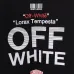 9OFF WHITE T-Shirts for MEN Letter logo print 260g Black/White #A53803