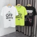 1OFF WHITE T-Shirts for MEN Letter logo print 260g Black/White #A53803