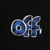 7OFF WHITE T-Shirts for MEN Letter logo print 260g Black/White #A53804