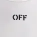 5OFF WHITE T-Shirts for MEN Letter logo print 260g Black/White #A53805