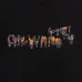 4OFF WHITE T-Shirts for MEN Letter logo print 260g Black/White #A53806