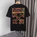 6OFF WHITE T-Shirts for MEN Letter logo print 260g Black/White #A53806