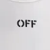 4Off-White Logo Stamp Cotton T-Shirt Black/White #A53426