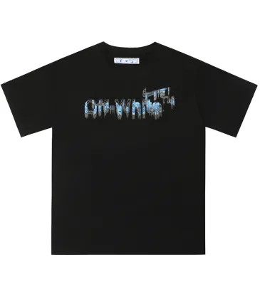 Off-White Logo Stamp Cotton T-Shirt Black/White #A53428