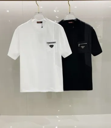 Prada T-Shirts for Men Black/White #A46409