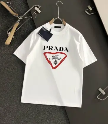 Prada T-Shirts for Men Black/White #A47323