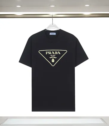 Prada T-Shirts for Men Midas touch luxury Black/White  #A53825