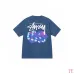 3Stussy 2024 New Summer Collection Dice and Alphabet Print Loose Half Sleeve Stussy T-shirt for Men and Women, 230g Pure Cotton Tubular Fabric, Sizes S-XXL #A33191