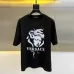8Versace T-Shirts for AAAA Versace T-Shirts Versace Medusa Embroidered T-shirt Black/White #A53942