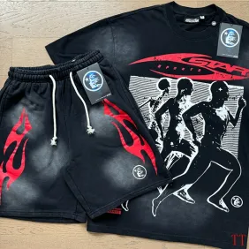 Hellstar I See Humans But No Humanity Shirt And Shorts #A53812