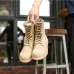 14Military boots suede cowboy boots cowhide outdoor boots England Martin boots rhubarb shoes men's tooling #99905241