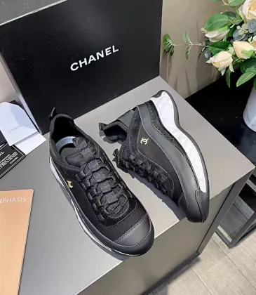 Chanel CC velvet black chunky sneaker for Men/Women #999929406