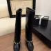 14Chanel Knee - High Boots: Diverse Textures, Gold Chains, a Showcase of Luxe Creativity #A54193