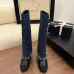 21Chanel Knee - High Boots: Diverse Textures, Gold Chains, a Showcase of Luxe Creativity #A54193
