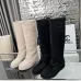 1Chanel shoes for Women Chanel Boots CC High Boots Black/White #A54031
