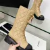 13Chanel shoes for Women Chanel Boots CC High Boots Calfskin #A54030