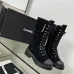 18Chanel shoes for Women Chanel Boots CC High Boots Calfskin #A54030