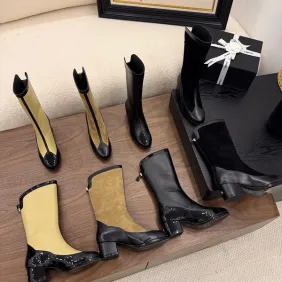 Chic Chanel Ankle Boots: Diverse Textures &amp; Styles for Elevated Fashion Statements #A54194