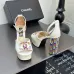11Chanel high-heeled sandals, sheepskin, heel height: 11cm #A53217