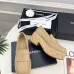 14Chanel shoes for Women Chanel Leather Loafers: Timeless Style with Iconic Gold CC Logo White/Black/Brown #A54192