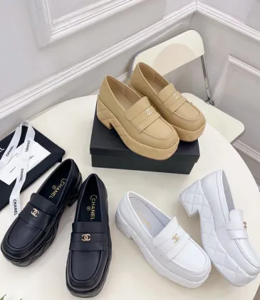 Chanel shoes for Women Chanel Leather Loafers: Timeless Style with Iconic Gold CC Logo White/Black/Brown #A54192