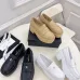 1Chanel shoes for Women Chanel Leather Loafers: Timeless Style with Iconic Gold CC Logo White/Black/Brown #A54192