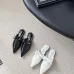1Chanel shoes for Women's Chanel Pumps Mule Chanel Couro Branca Black/White #A54183
