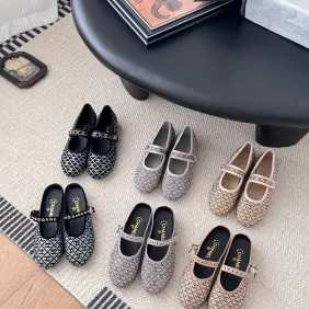Chanel shoes for Women's Chanel Pumps knit trainers &amp; CC logo  #A54185