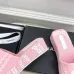 17Chanel shoes for Women's Chanel slippers Flat Sandals for women Heel height:4.5cm Black/Pink #A54176