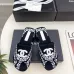 6Chanel shoes for Women's Chanel slippers Flat Sandals for women Heel height:4.5cm Black/Pink #A54176