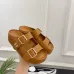 13Chanel shoes for Women's Chanel slippers Flat Sandals for women Lola Cruz in leather Heel height:4.5cm Black/Brown/White #A54175
