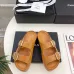 14Chanel shoes for Women's Chanel slippers Flat Sandals for women Lola Cruz in leather Heel height:4.5cm Black/Brown/White #A54175