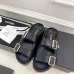 4Chanel shoes for Women's Chanel slippers Flat Sandals for women Lola Cruz in leather Heel height:4.5cm Black/Brown/White #A54175