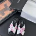 19Chanel shoes for Women's Chanel slippers Lambskin Cc Chain Thong Sandal #A54187