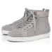 72020 Christian Louboutin red bottoms men women fashion luxury designer shoes spike high top sneakers black white bred grey leather suede flats casual shoe #9874153