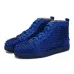 8Christian Louboutin 2020 NEW mens red bottoms designer shoes spike suede leather men women flat fashion luxury casual shoes party lovers sneakers 36-47 with BOX #9874152