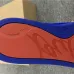 Christian Louboutin Louis Flat Veau Velours Electric Blue High Top Men Sneaker #9120854