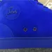 Christian Louboutin Louis Flat Veau Velours Electric Blue High Top Men Sneaker #9120854