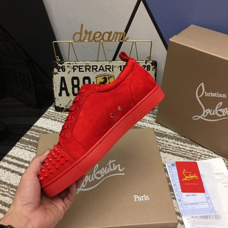 Buy Cheap Hot Christian Louboutin Sneakers Red Bottoms Bottom Men Women  Fashion High Cut Party Lovers Shoes #99897405 from