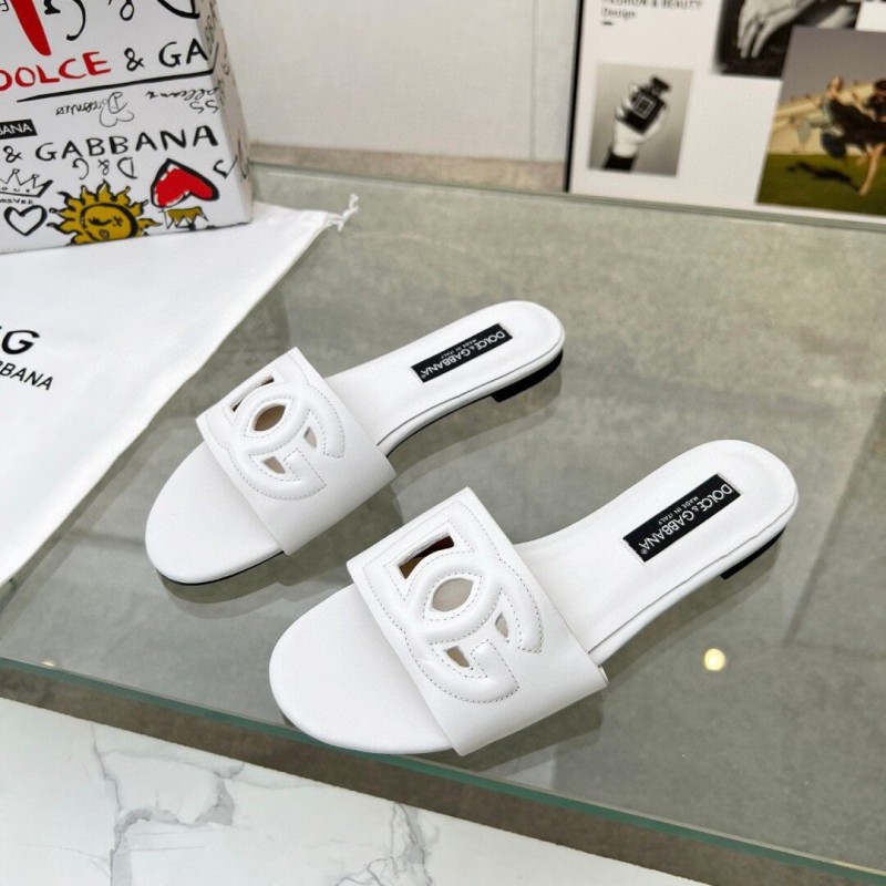 stål Penge gummi Stikke ud Buy Cheap DG Women White slippers sandals #9999924167 from AAAClothing.is
