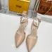 Fendi First shoes for Fendi High-heeled shoes for women Heel height 8.5cm  (Gold/Brown/White/Black/Silver) #A23177