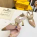 Fendi Slingback Hummingbird High Heels Mesh Embroidery High Heel Shoes #A23175