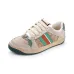 42022 chip version GUCCI small dirty shoes women's leather retro shoes color-blocking old flowers do old dirty shoes casual shoes #999924019